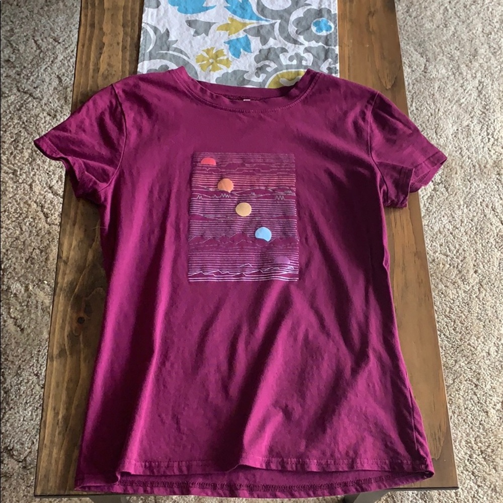 ROMWE dark purple sunsets shirt